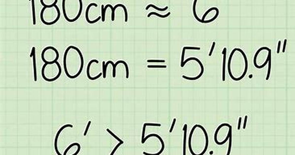 180Cm to Feet Conversion Guide Answers Size Charts And