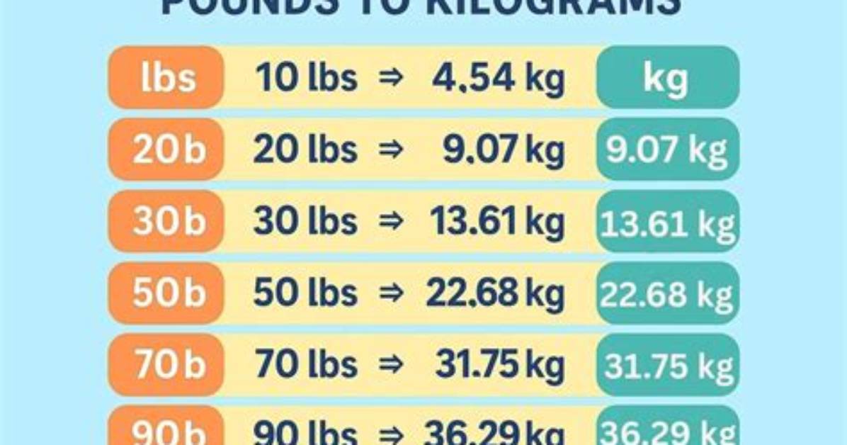 45 Kg in Pounds Explained Exact Conversion Breakdown and Visual