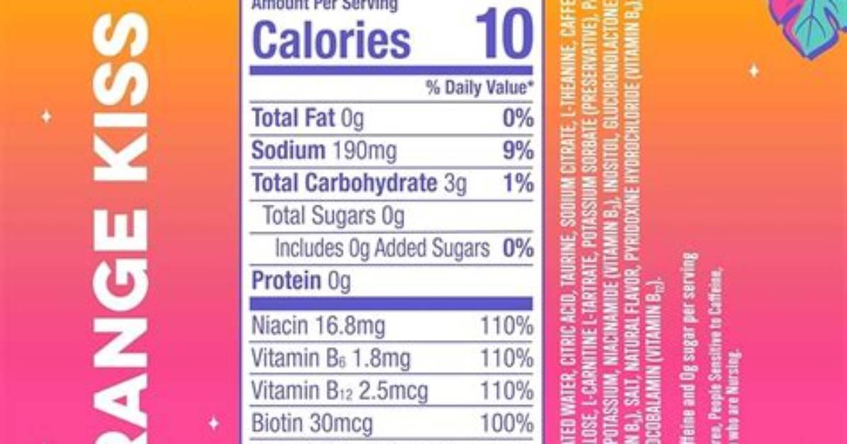 Alani Nu Caffeine Facts Revealed Label Breakdown Comparison Chart and Lab