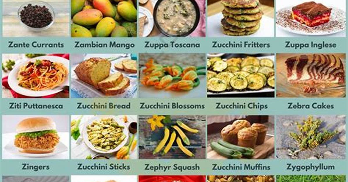 Beyond Zucchini the Rare Foods Starting with Z You Didn T