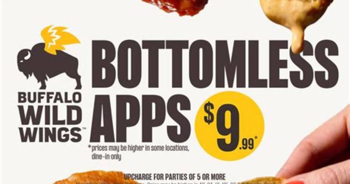 Buffalo Wild Wings Bottomless Appetizer Guide Menu Items Pricing And