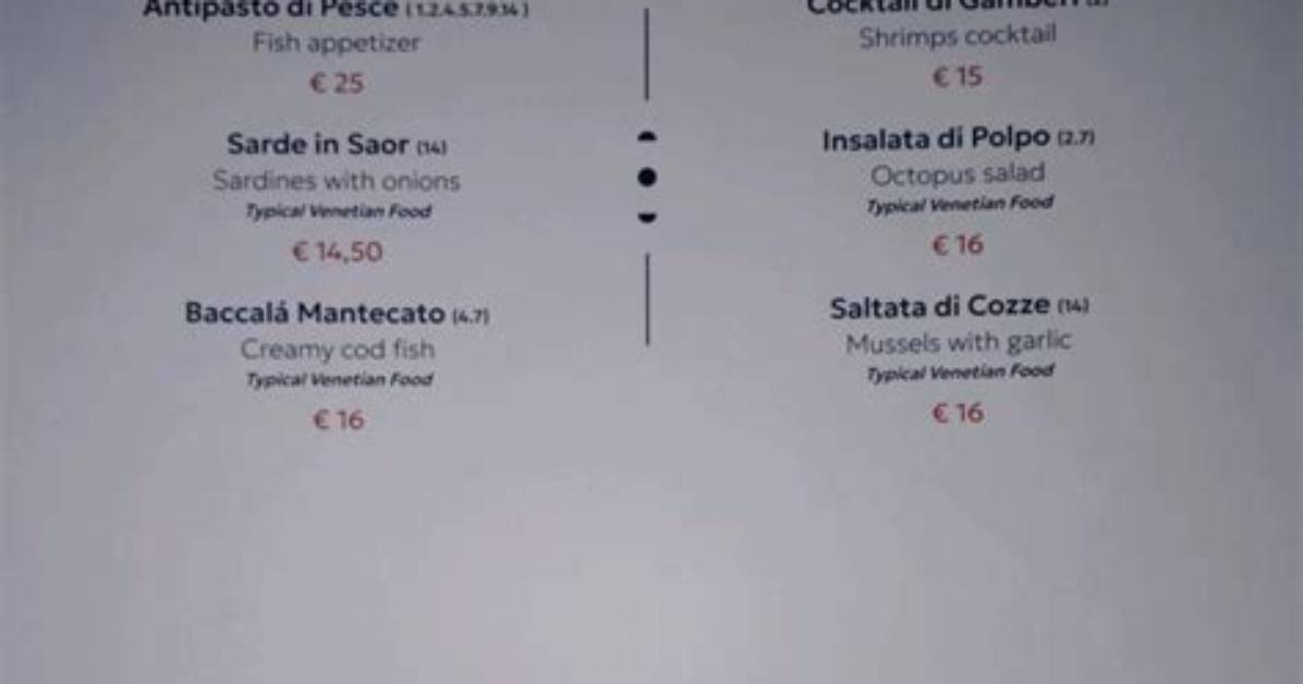 Caffe Dei Fiori Visitor Guide Menu Favorites Reservations And