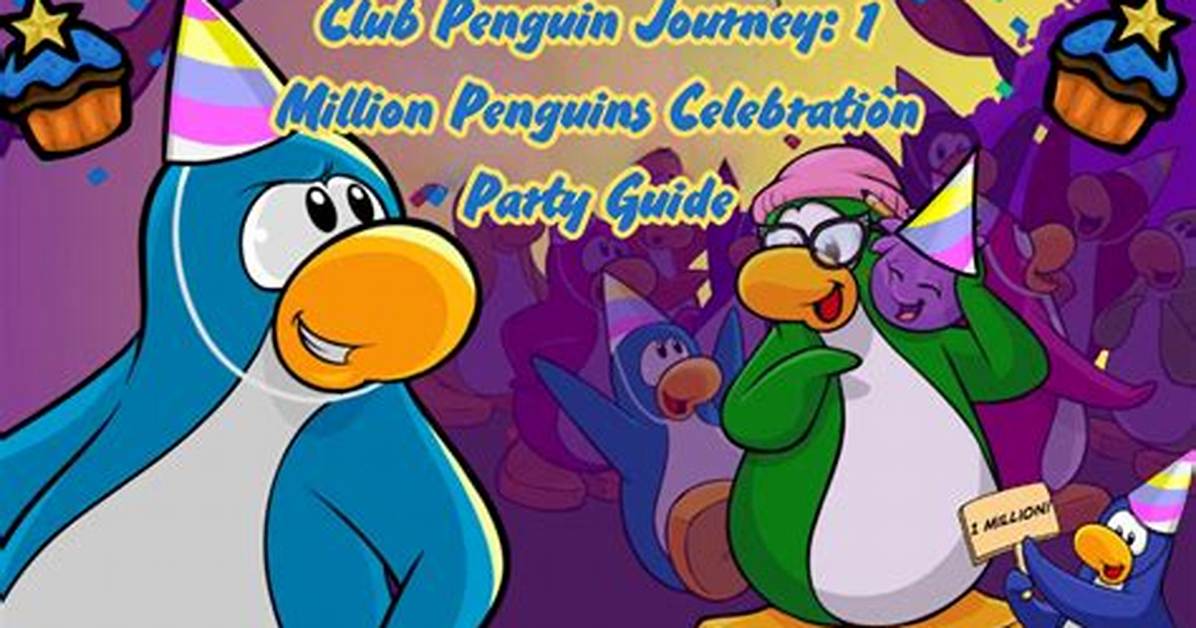 Club Penguin Journey 1 Million Party Item Guide All Free Collectibles Pins and Room