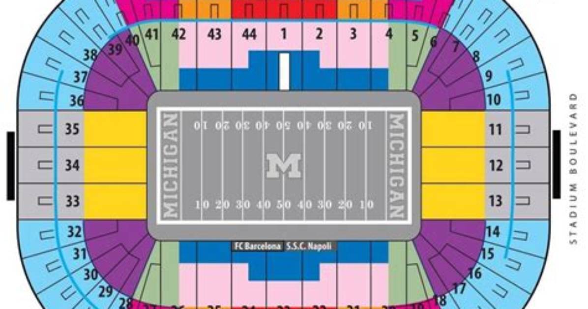 Complete Michigan Stadium Seating Chart Guide Sections Rows And