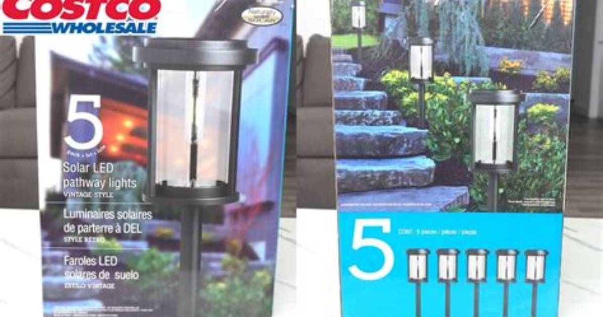 Costco Solar Walkway Lights Before and After Real Curb