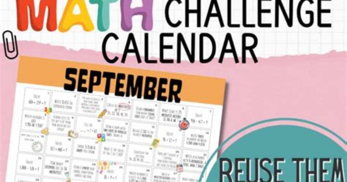 Counting Down to September 4Th Calendar Math Historical Weight And
