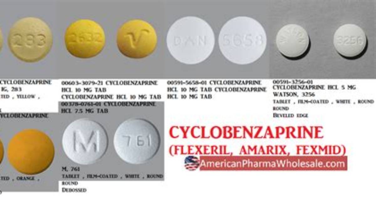 Cyclobenzaprine 5 Mg Visual Breakdown Dosages Pill Identification And