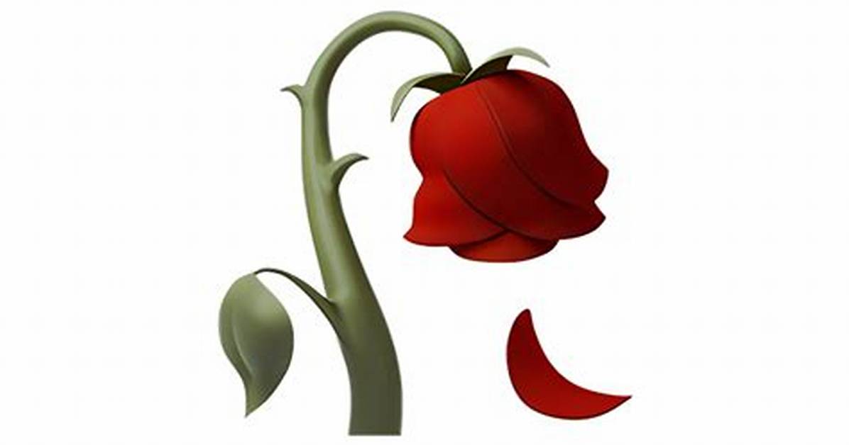 Dead Rose Emoji Explained Origins Meanings and Why It