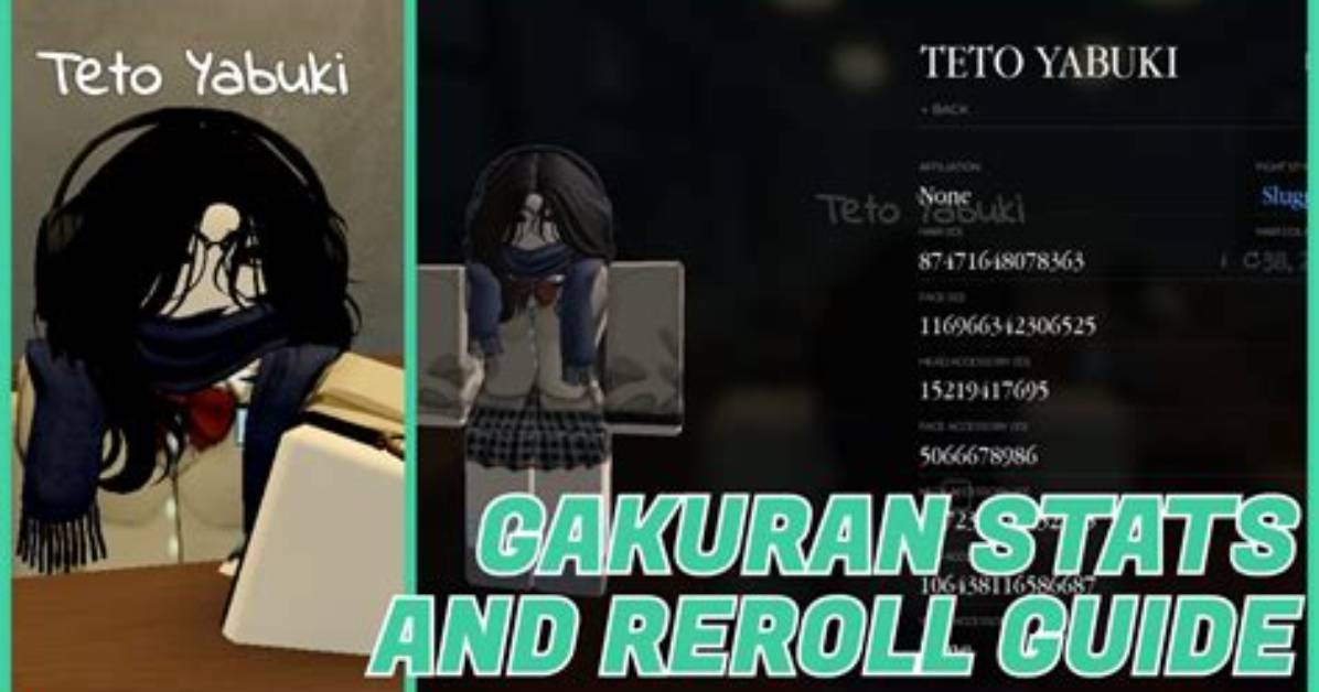 Do Hairstyle Stats Exist in Roblox Gakuran Myth Vs