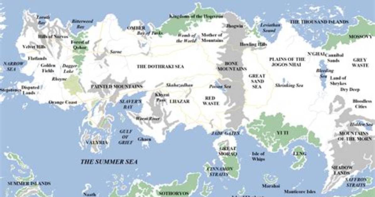 Does Essos Connect to Westeros the Wild Global Geography