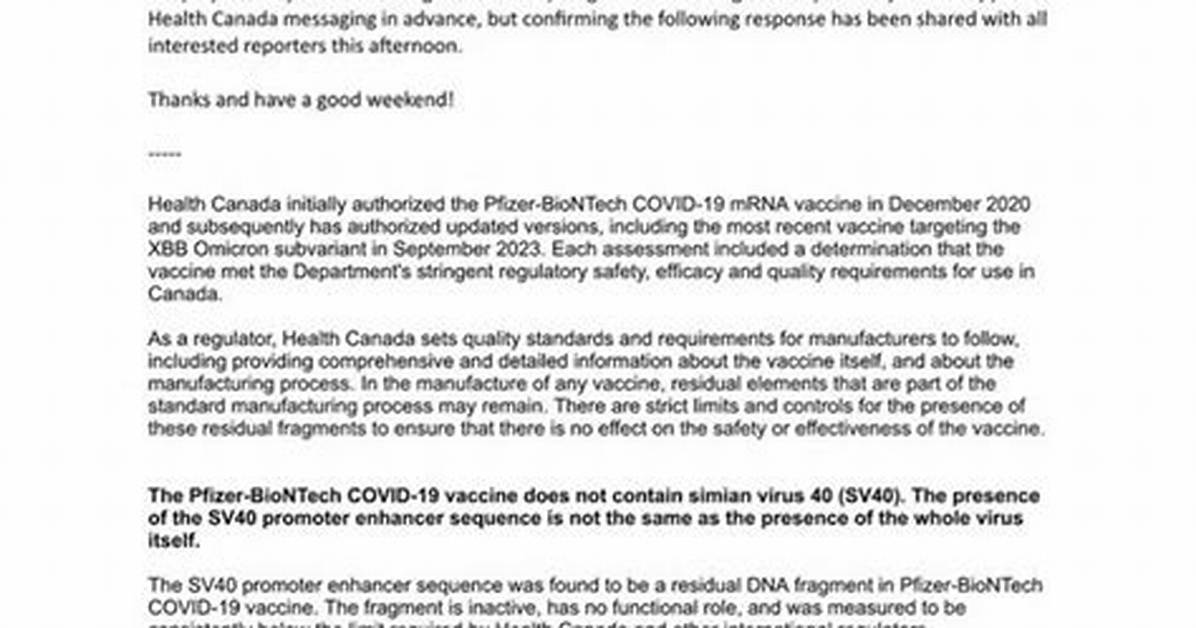 Fact Check Addressing the Health And