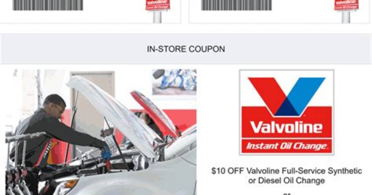 Fact Check Are Online 25 Valvoline Synthetic Oil Coupons Real Or