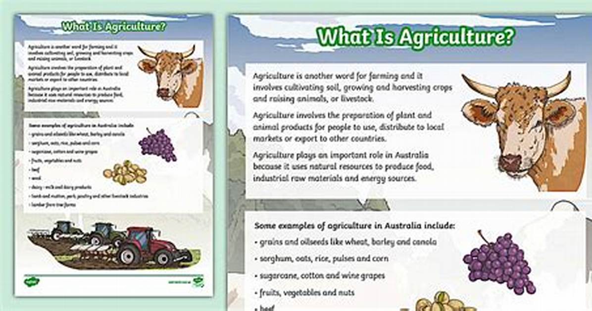 Fact-Checking the Definition of Agriculture: What Counts and What Doesn't?