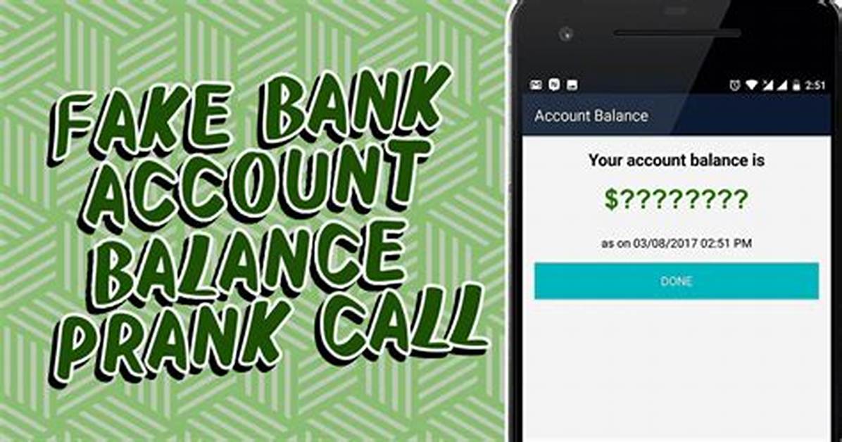 Fake Bank Balance Pranks Explained Safety Rules Meme Culture And