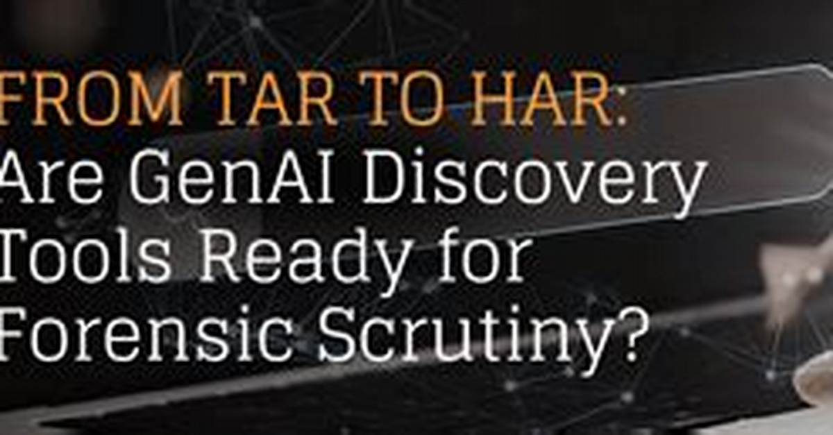 Forensic Scrutiny How
