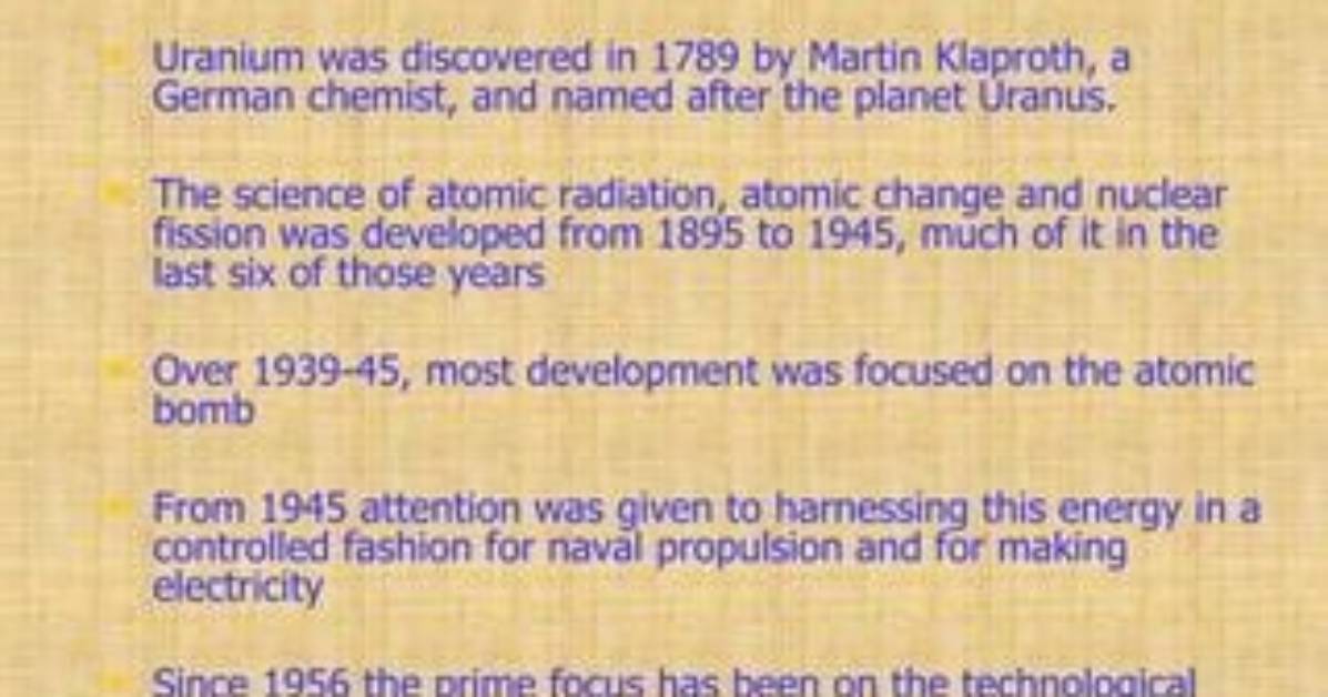 From 1789 Discovery to Modern Nuclear Accords What Is Uranium S