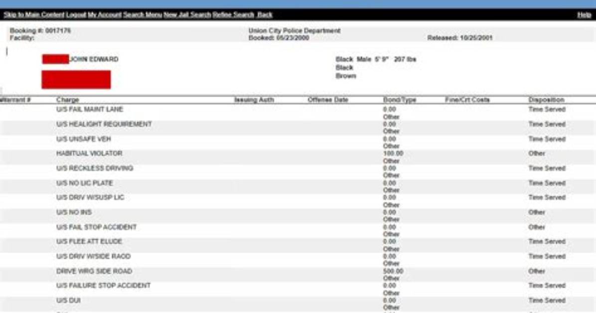Fulton Inmate Search Mugshot and Records Tracking The