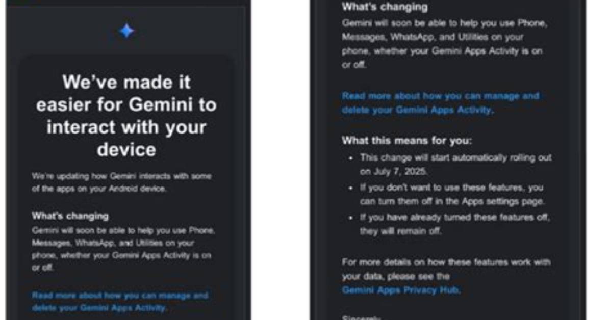 Google Gemini App Access Changes Complete Timeline Leading up to the October 9