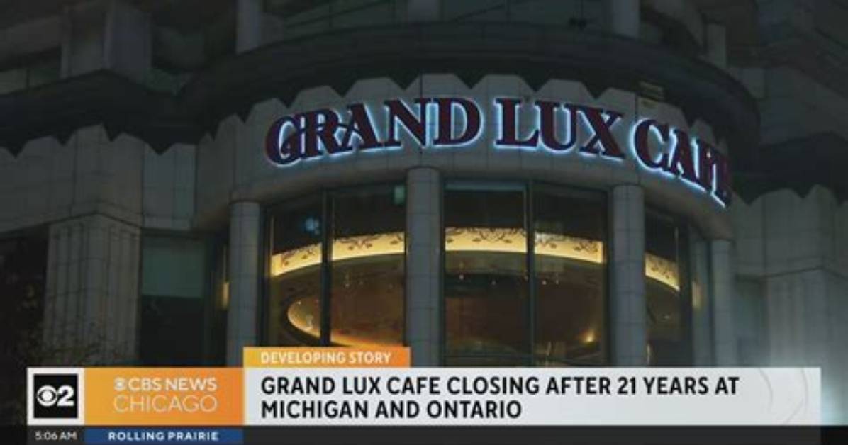 Grand Lux Cafe New Jersey Guide Closures Menus And