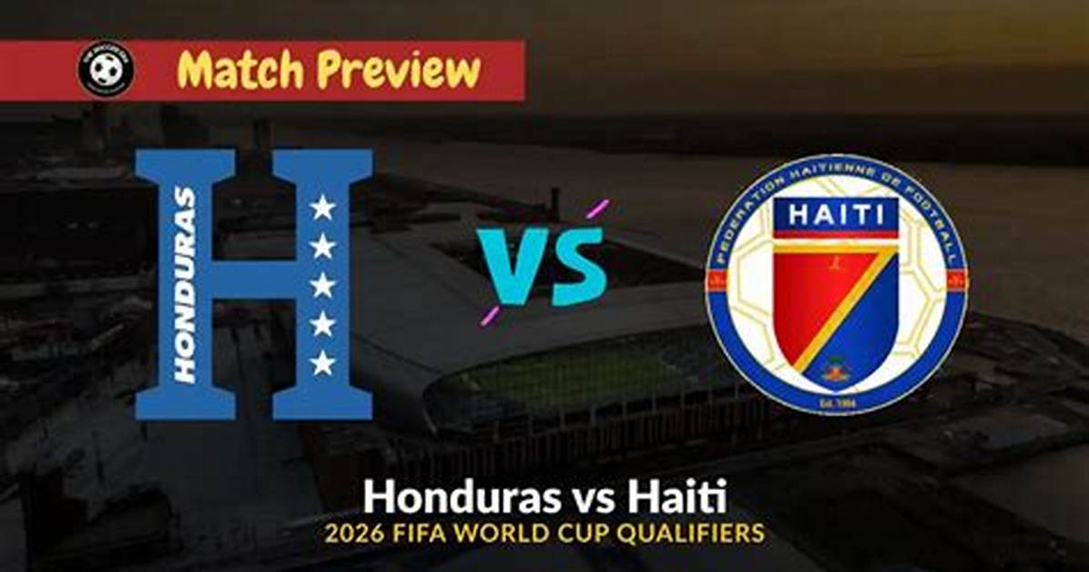 Haiti vs Honduras Showdown High Stakes Battle For