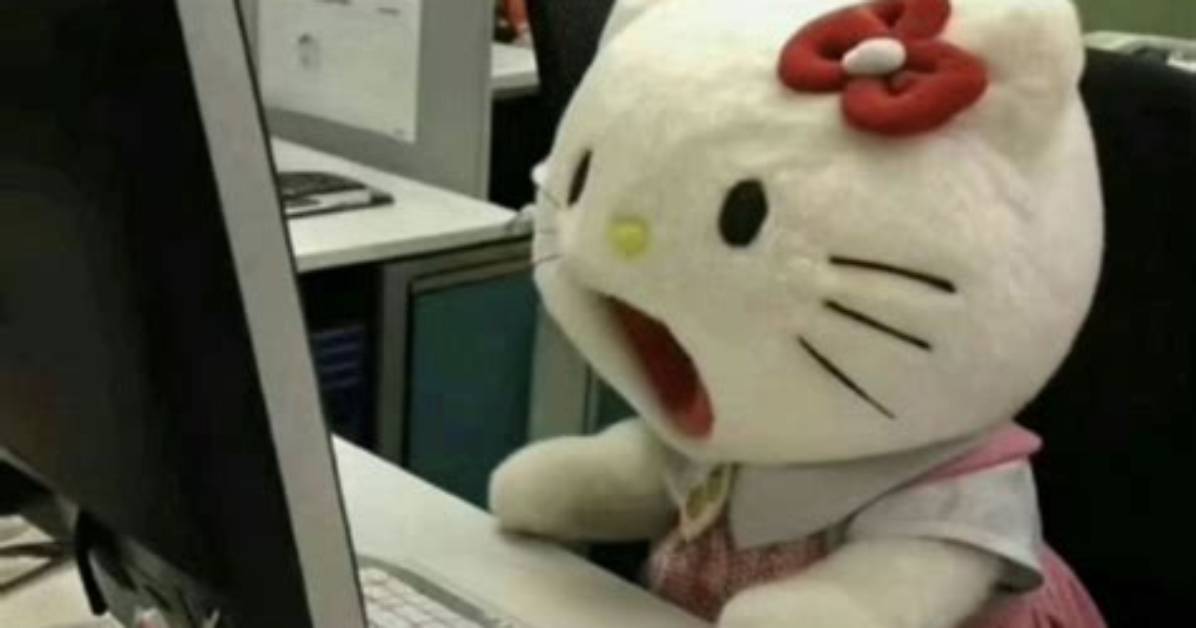 Hello Kitty Computer Meme Explained Templates Meaning And