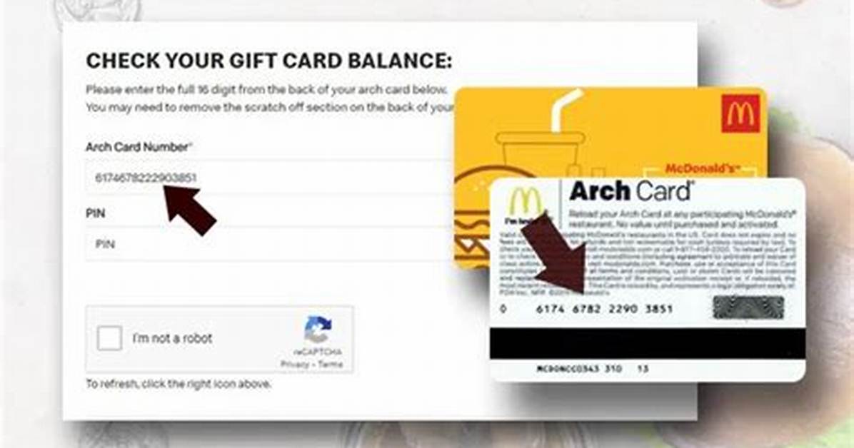 How to Check Your Mcdonald S Arch Card Balance 4 Fast Methods That Work