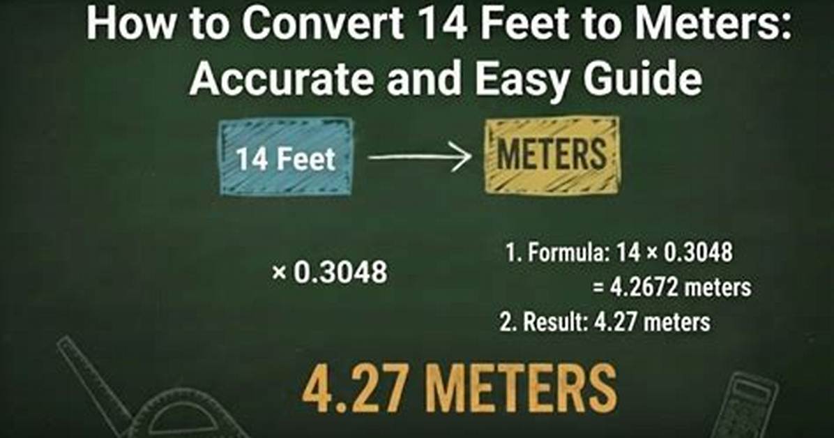How to Convert Feet to Meters Fast Instant Formulas