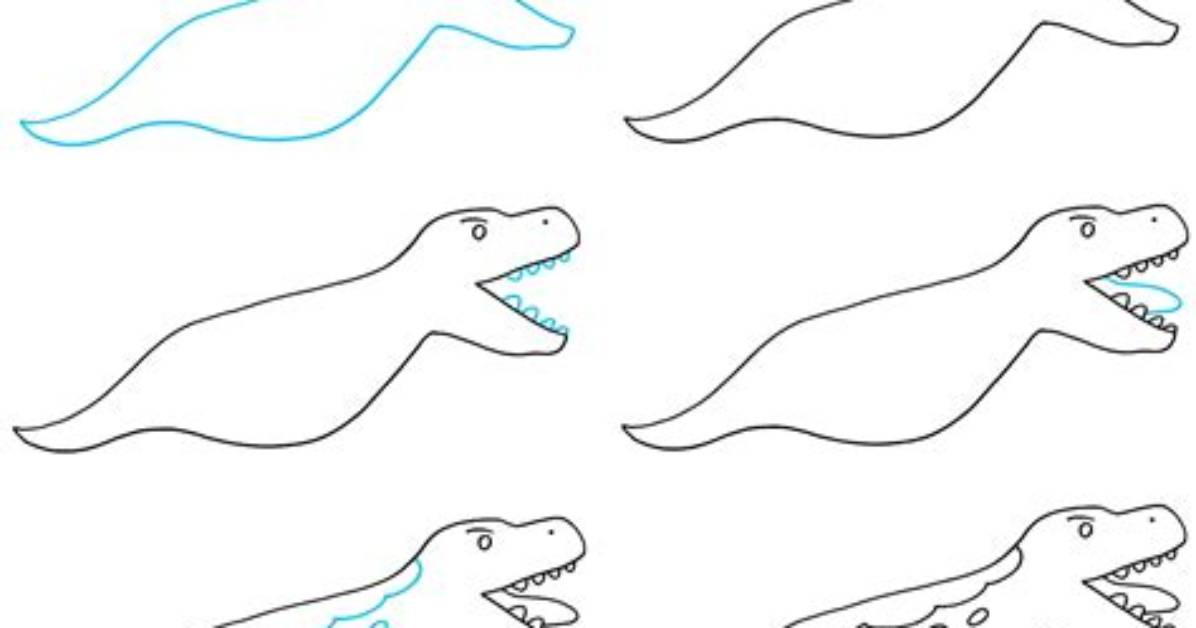 How to Draw a T Rex the Ultimate Step by Step
