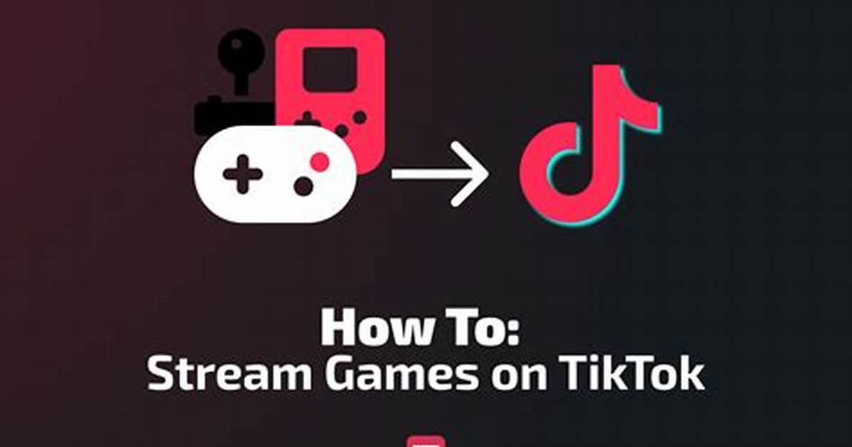 How to Stream Games on Tiktok Desktop Setup Landscape