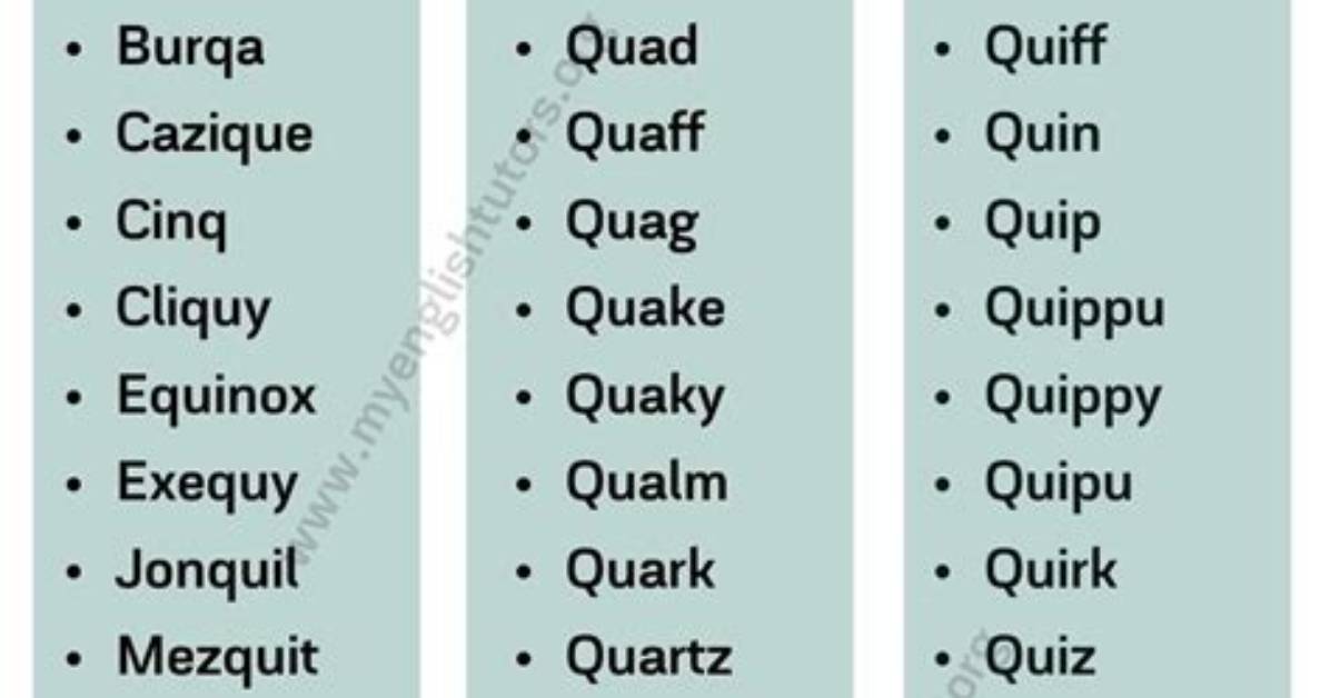 Is Qua a Scrabble Word Full Definition Rules And