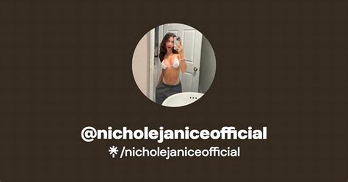 Janice Nichole Leaked Photo Rumors Spark