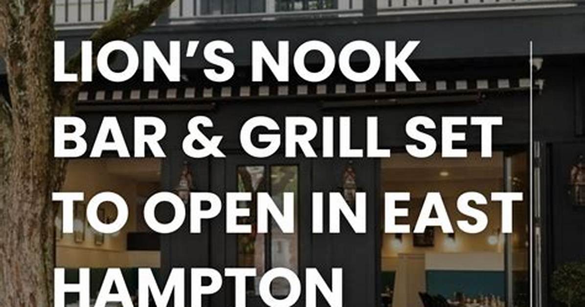 Lion S Nook Bar Grill Guide Location Menu Expectations And