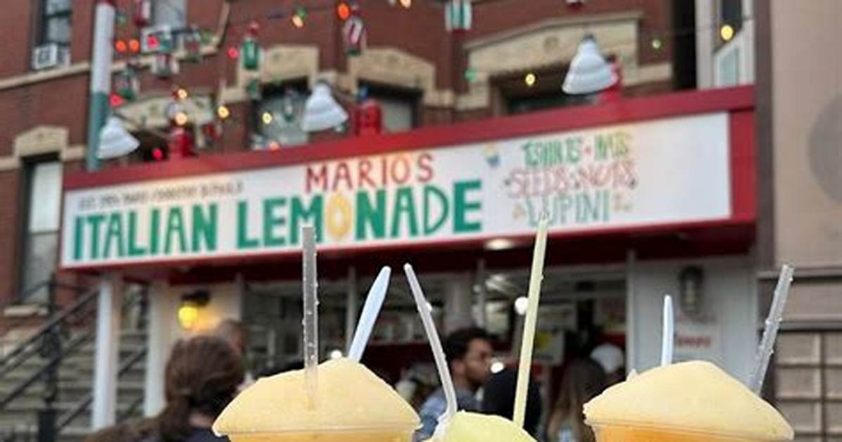 Mario S Italian Lemonade Reopening Dates Hours and Summer