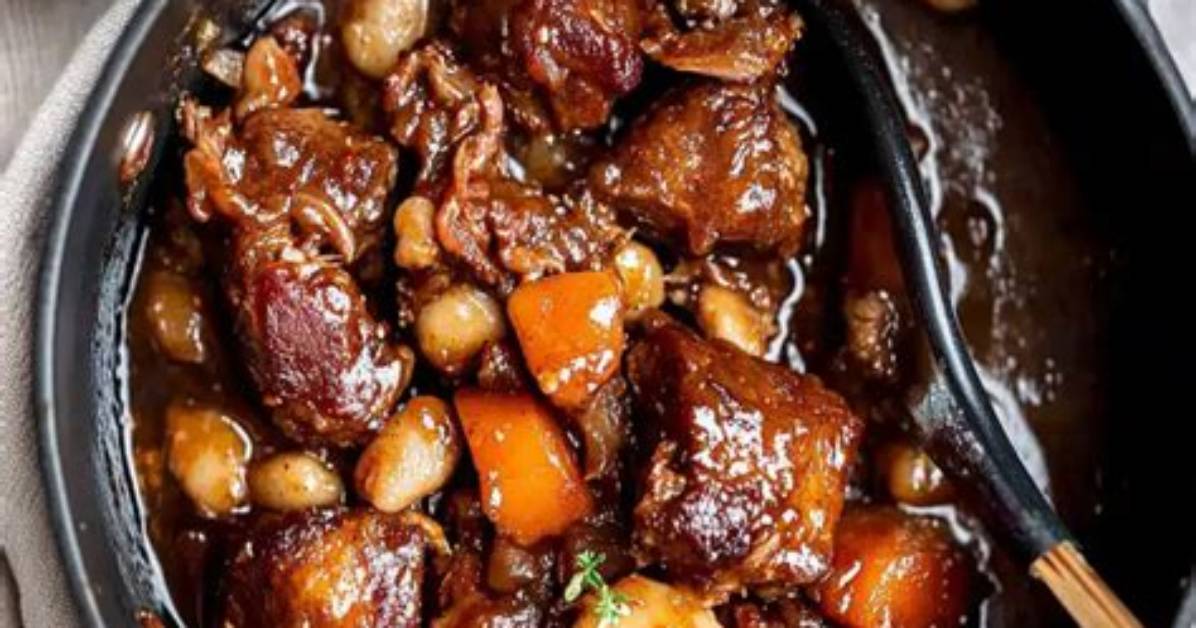 Melt in Your Mouth Jamaican Oxtail Visual Step by Step Browning And