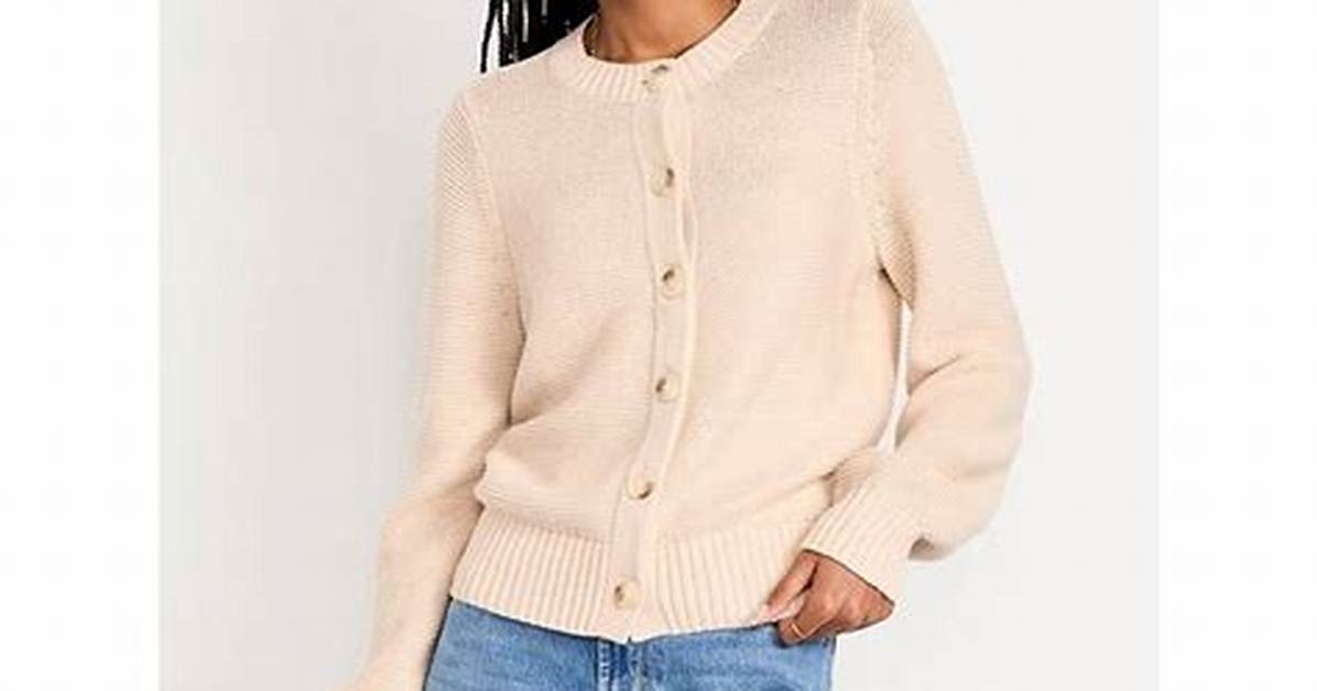 Old Navy Seaside Cotton Cardigan Try on Real Sizing Fit