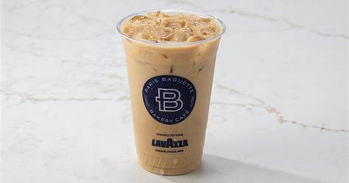 Paris Baguette Korean Iced Milk Coffee Review Taste Test Calories And