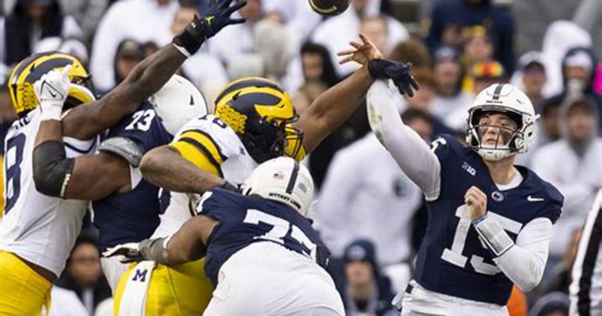 Penn State vs Michigan at the Big House Official Kickoff Time Tv Channel And