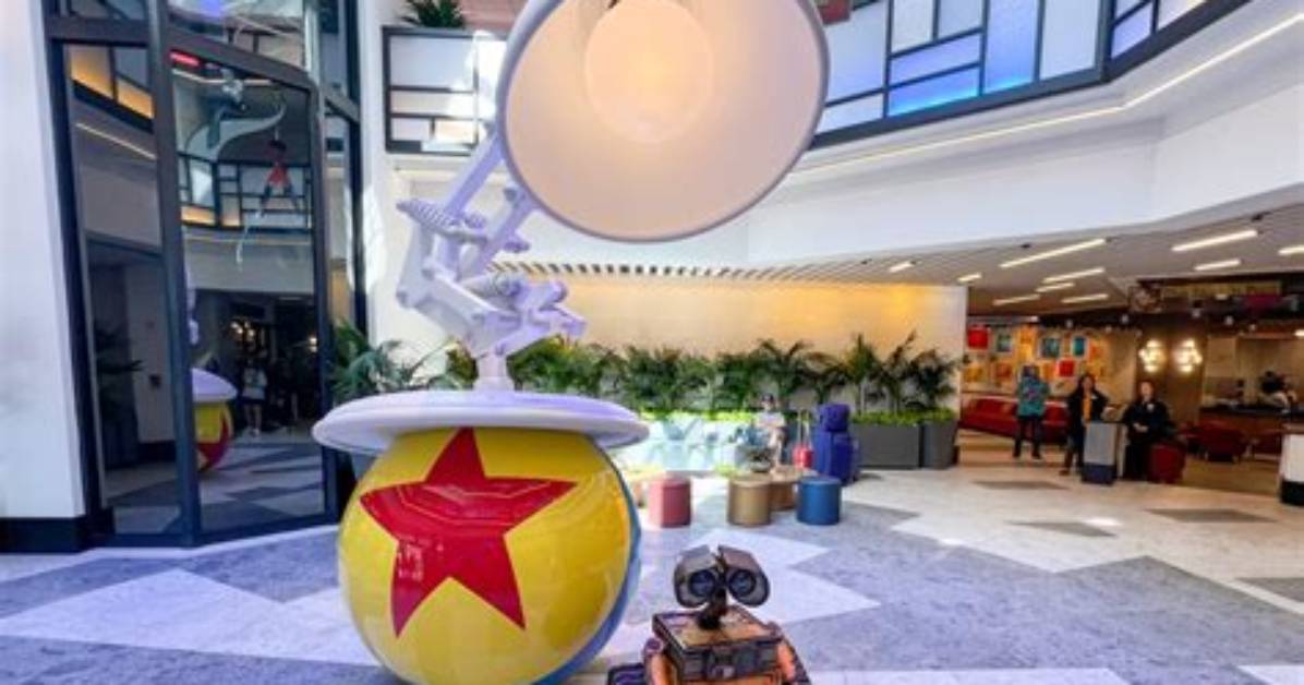 Pixar Place Hotel Stuns Fans with Rare Wall E and Eve Earth