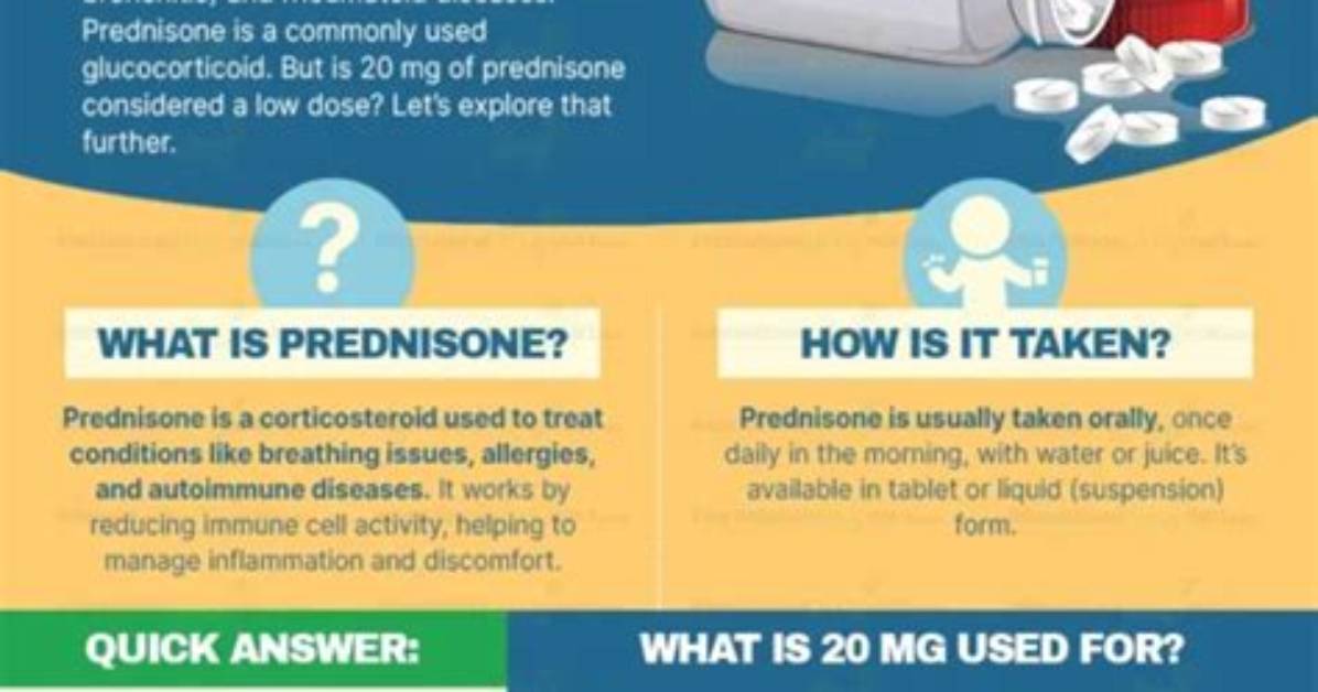 Prednisone 20 Mg Explained Medical Indications Dosages and Real