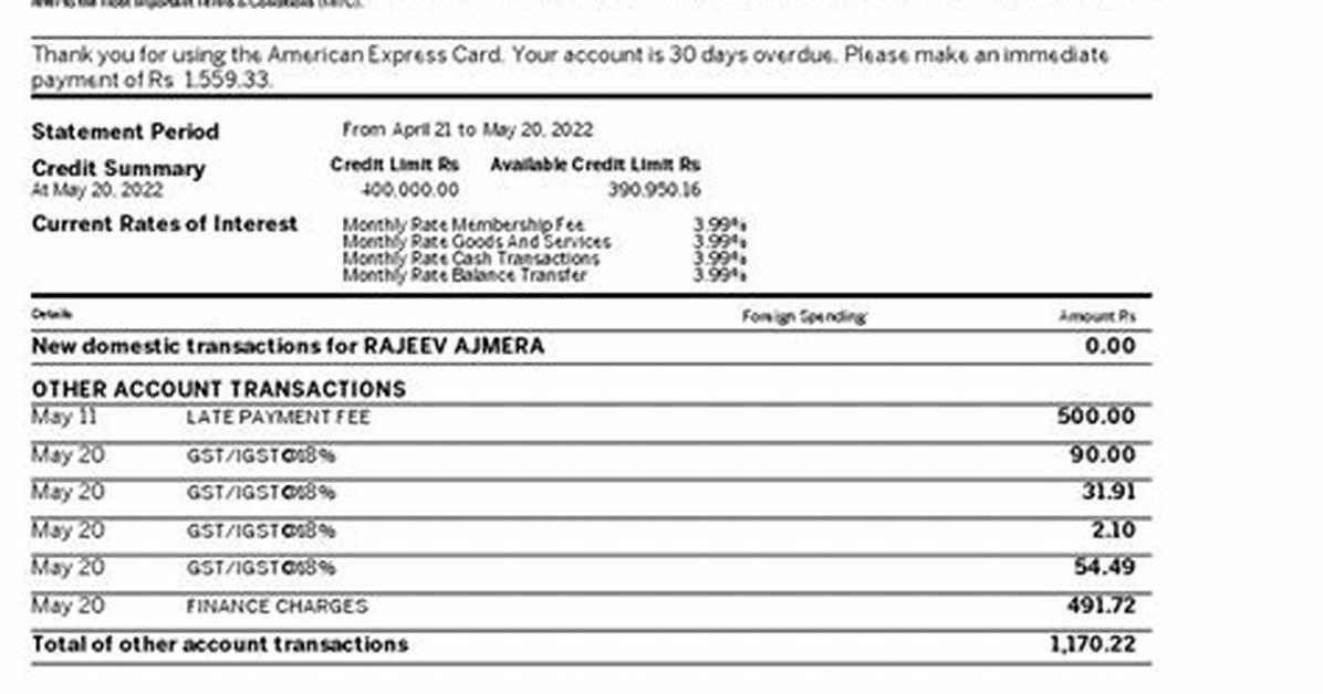 Receipts and Statements Verifying the American Express Military Fee