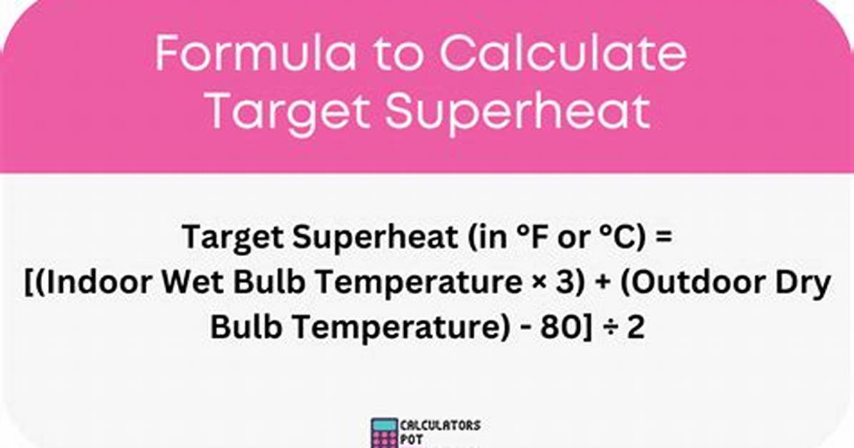 Seasonal Heat Prep How to Calculate Target Superheat Using Modern Digital