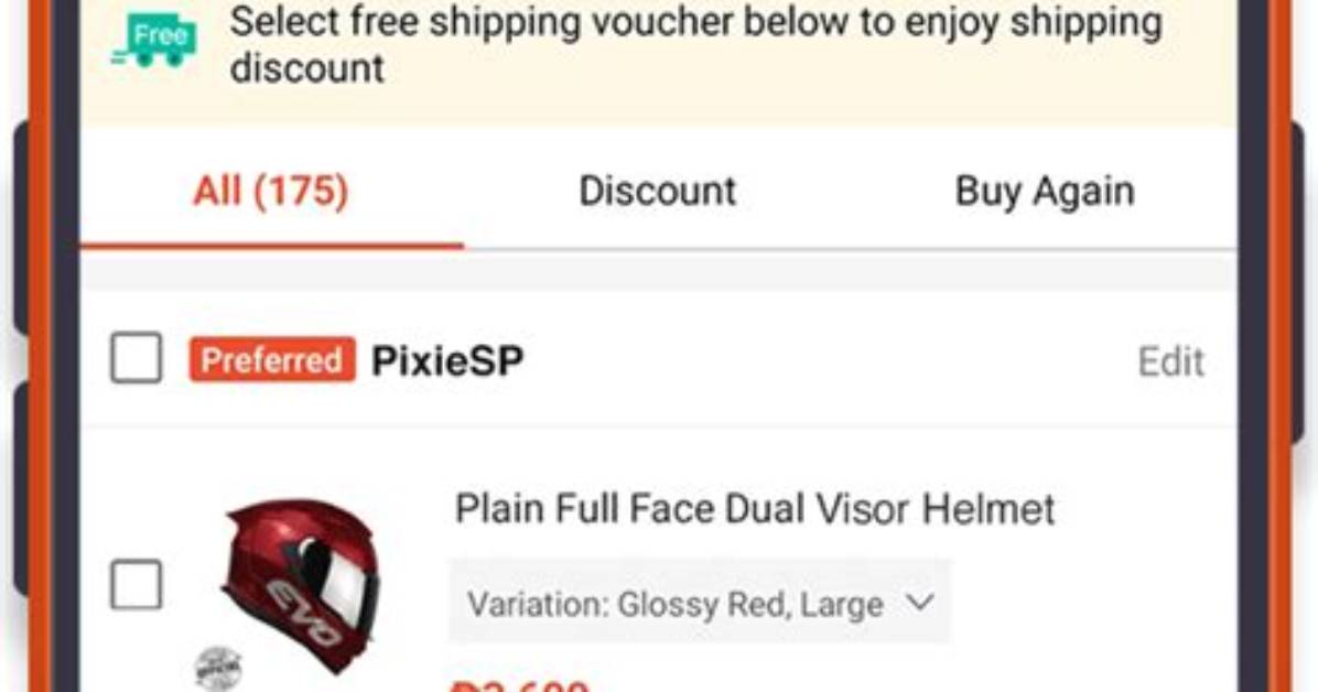 Shopee Shopping Cart