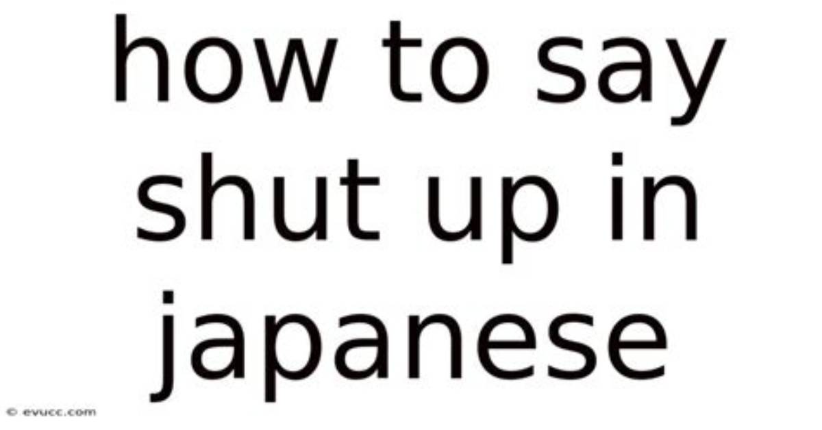 Shut up in Japanese Why the Prime Minister S Manga Quote Stunned