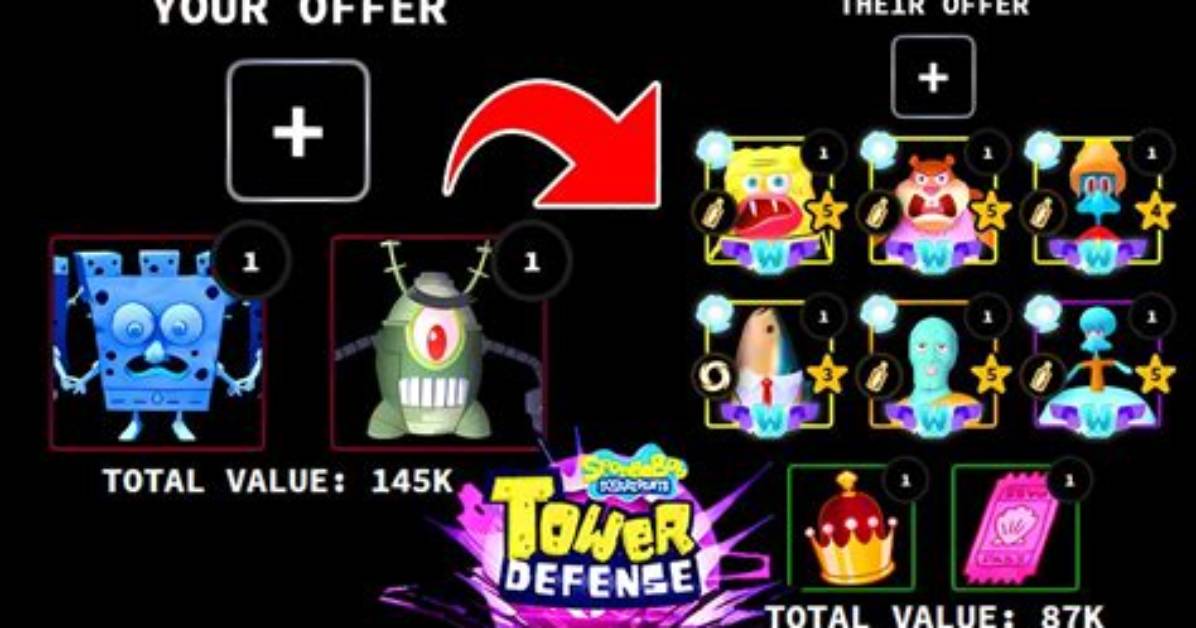 Spongebob Td Trading Tier Proof Real Lobby Swaps and Verified