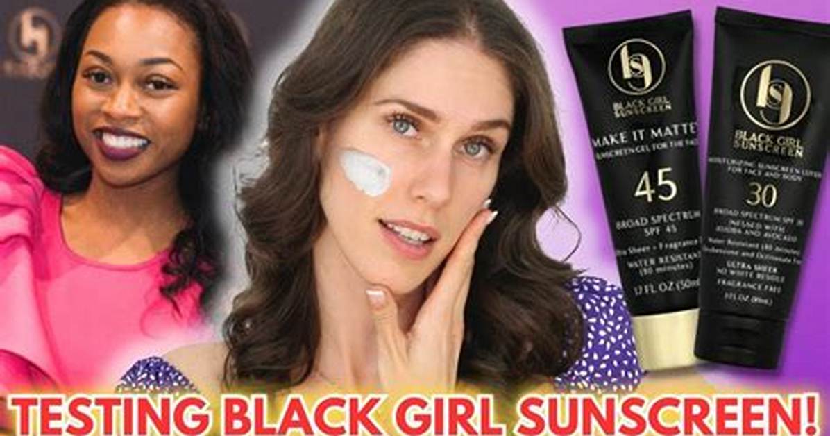 Sweat Test Swatches Black Girl Sunscreen Active Sport Spray Spf 50 Tested on Deep