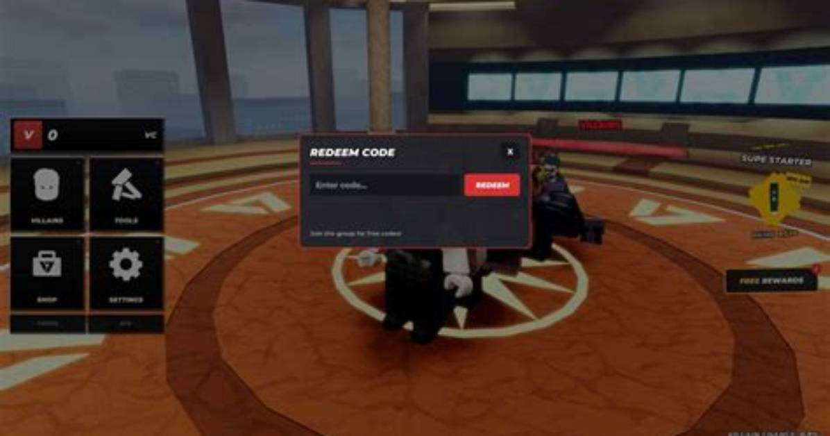 Tested Working Verified Hide from the Villain Codes and Ui