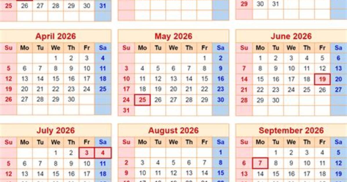 The 2026 Holiday