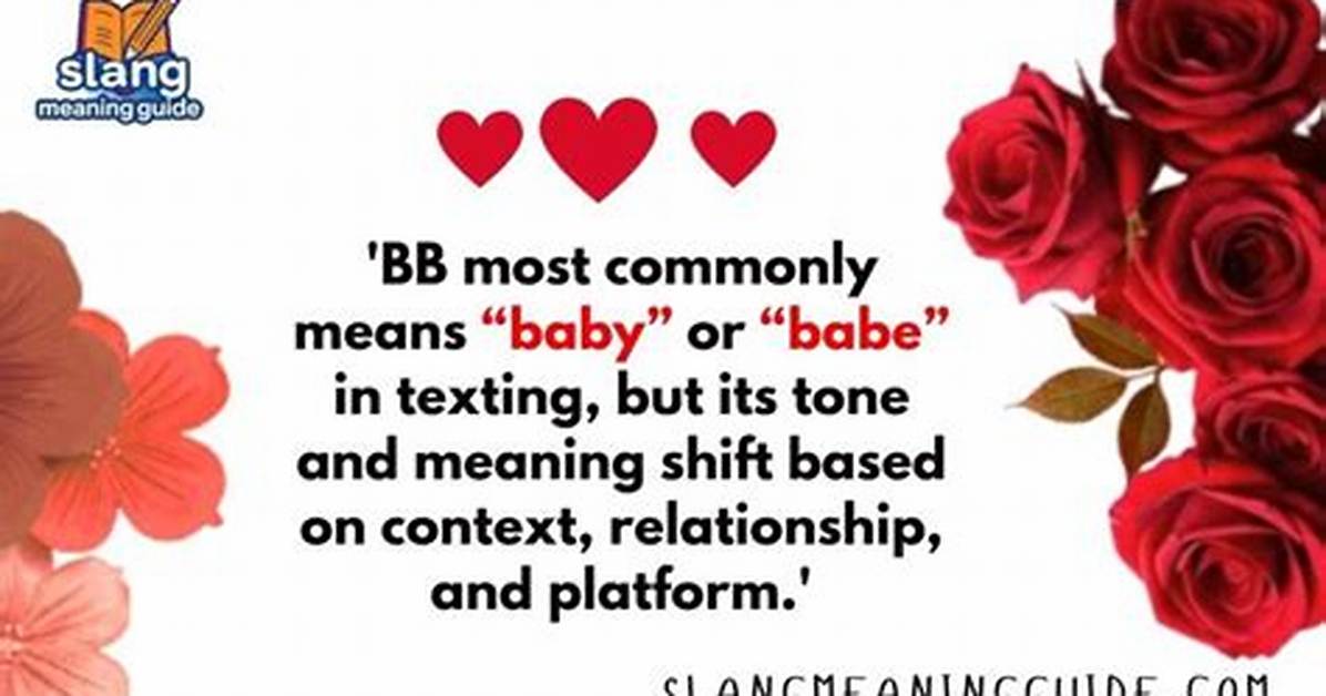 The Complete Guide to Bb Meanings Usage And