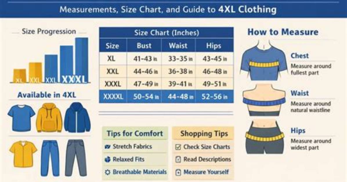 The Complete Xxxxl Sizing Guide Accurate Measurements Charts and Top