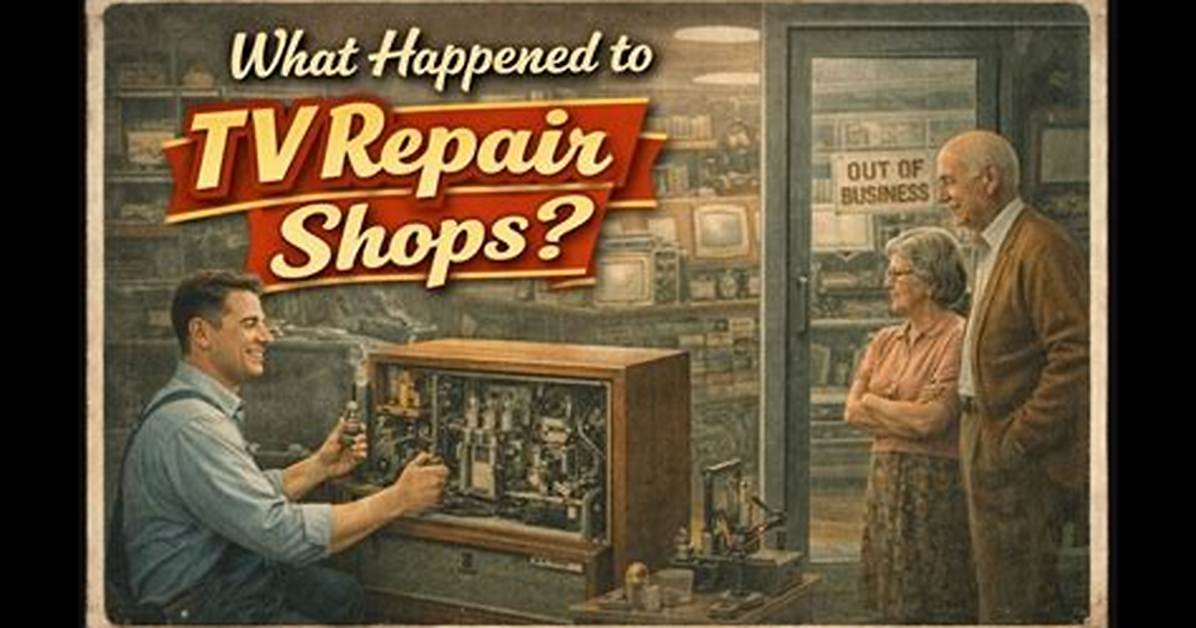 The Disappearing Tv Repair Shop Why Fixing Modern Screens Became